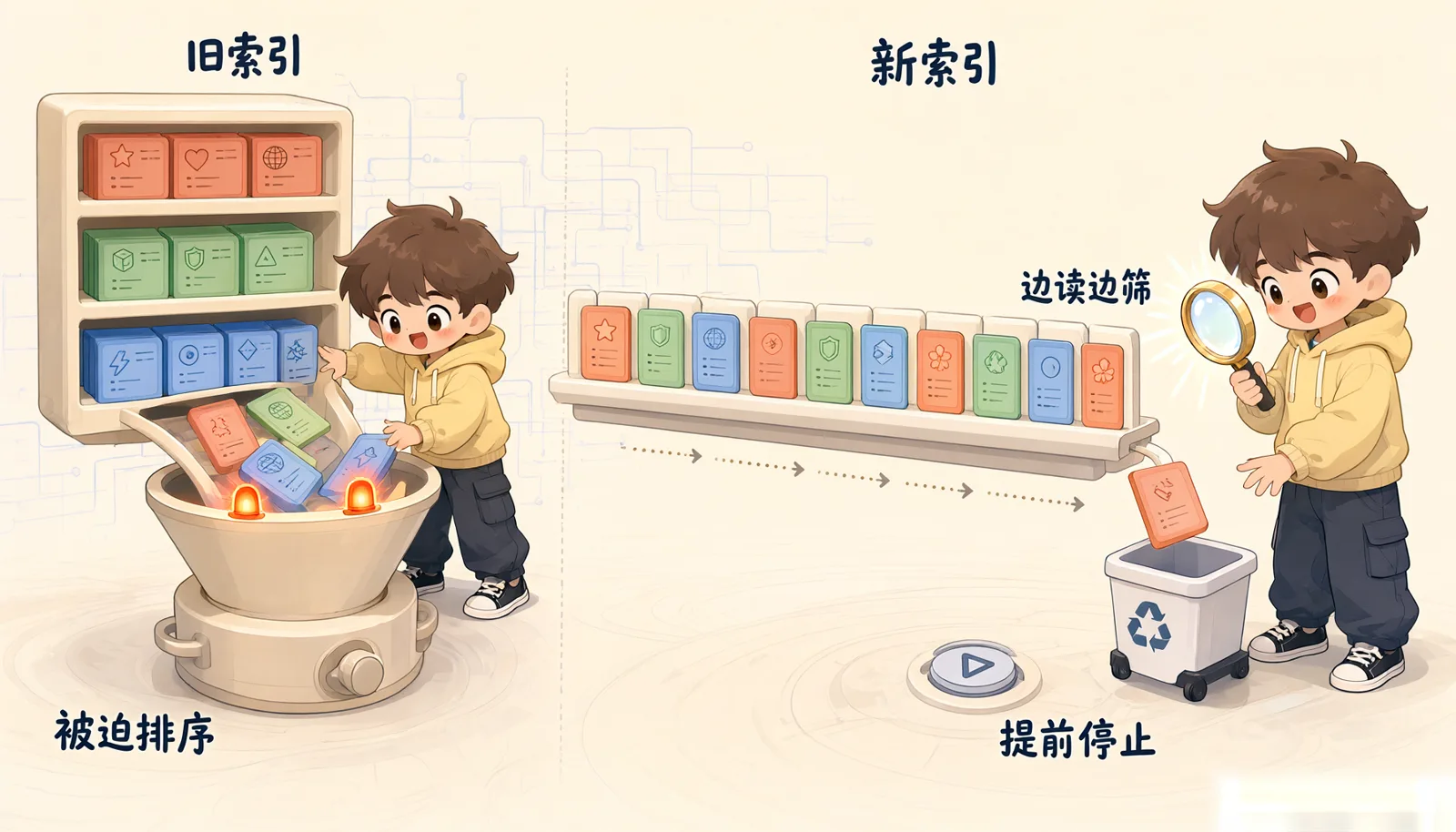 图 1：旧索引 vs 新索引，复合索引的列序决定能否命中