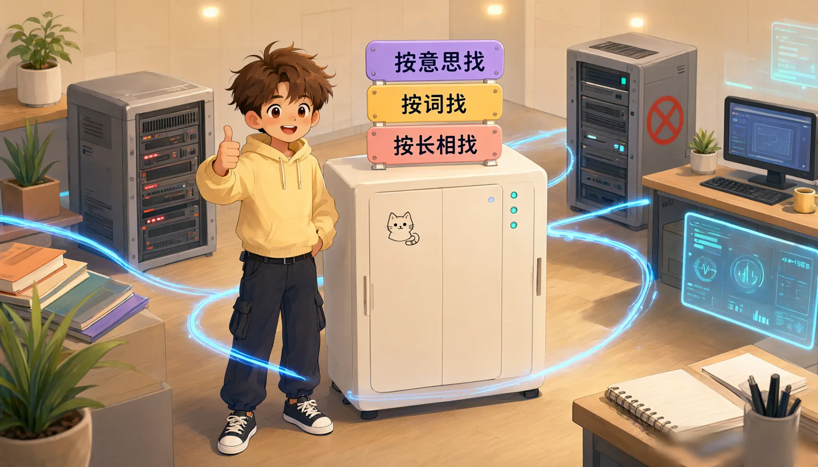 图 2-1 一头小象驮起三种检索能力
