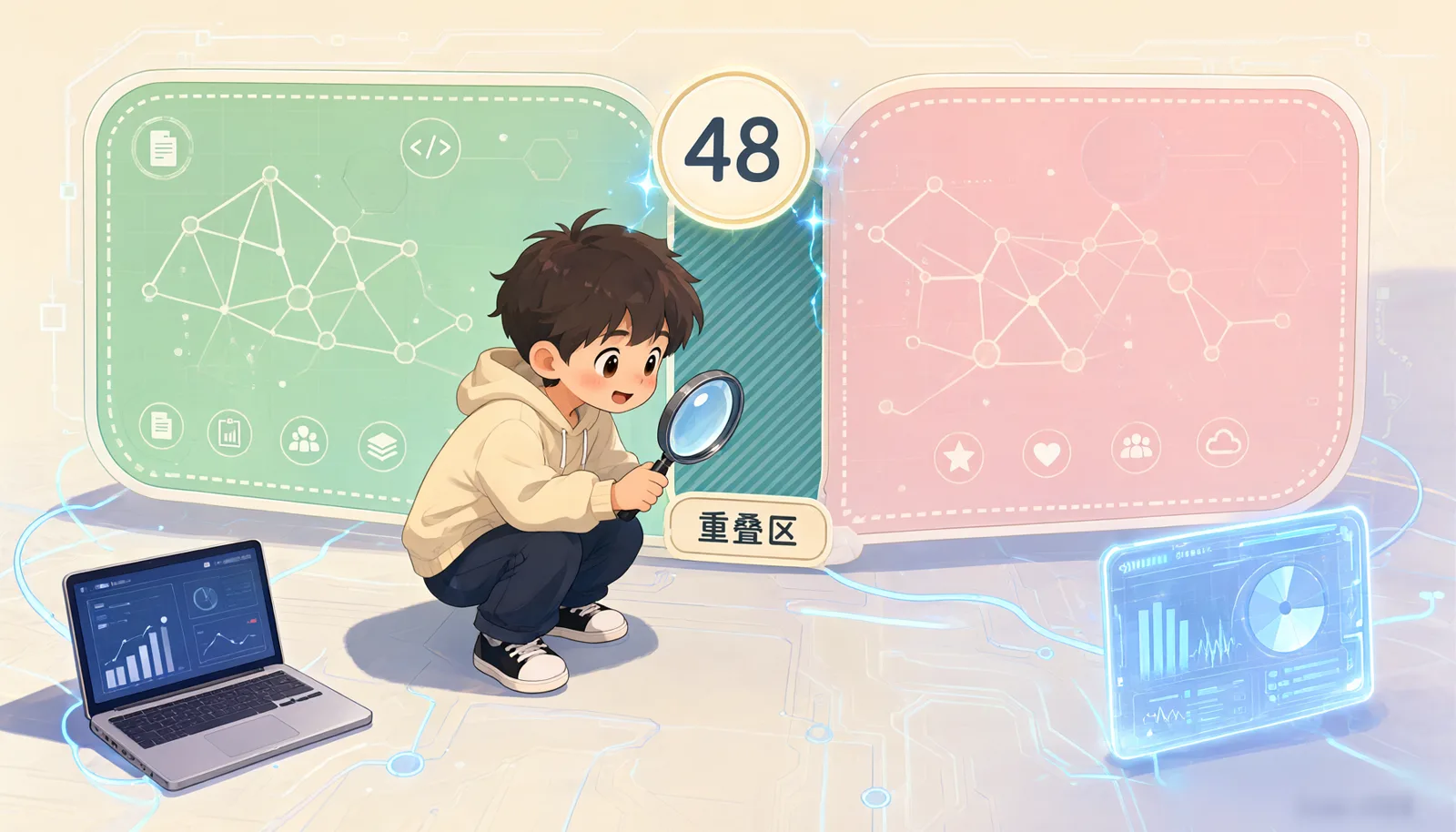 图 4-3 相邻子块的滑窗重叠