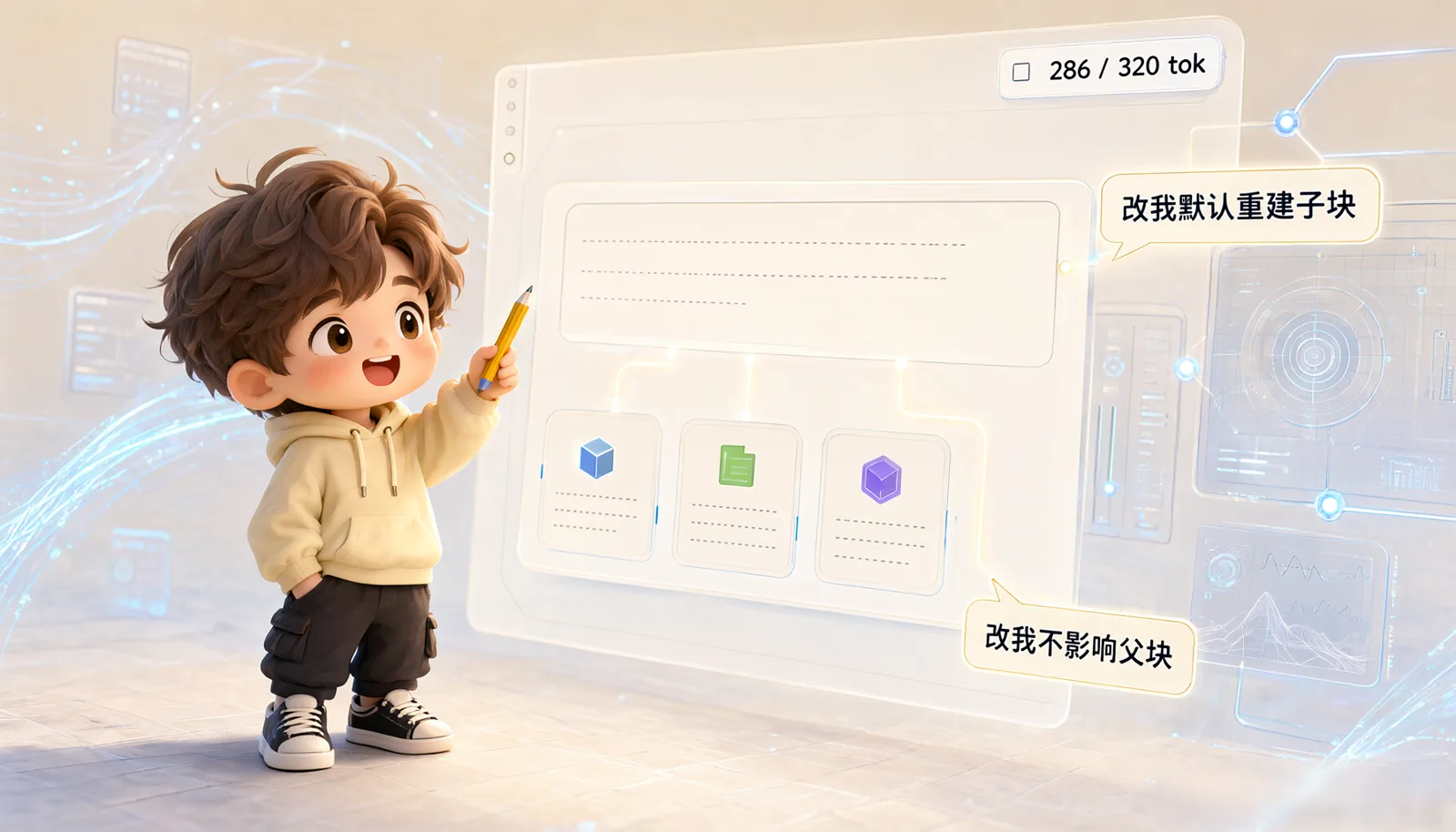 图 9-1 切片编辑:改子块不动父块